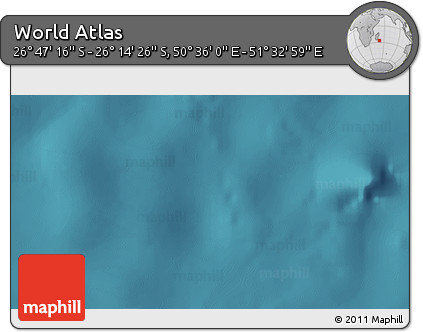 Satellite 3D Map of the Area around 26° 30' 51" S, 51° 4' 30" E