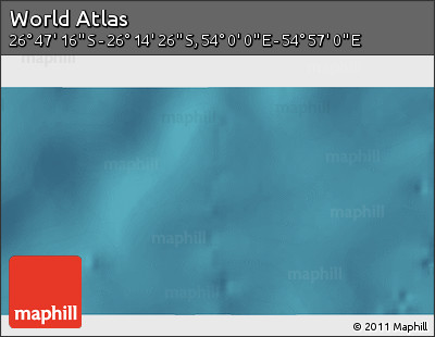 Satellite 3D Map of the Area around 26° 30' 51" S, 54° 28' 30" E