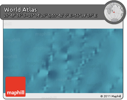 Satellite 3D Map of the Area around 26° 30' 51" S, 56° 10' 29" E