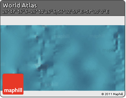 Satellite 3D Map of the Area around 26° 30' 51" S, 57° 1' 29" E