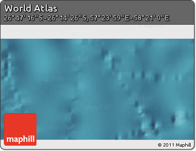 Satellite 3D Map of the Area around 26° 30' 51" S, 57° 52' 30" E