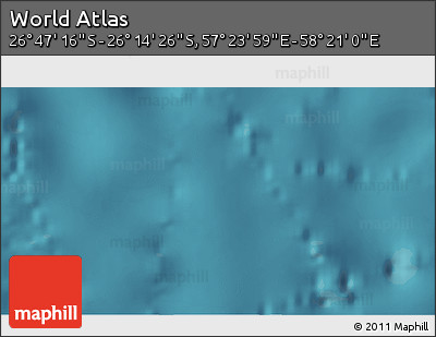 Satellite 3D Map of the Area around 26° 30' 51" S, 57° 52' 30" E