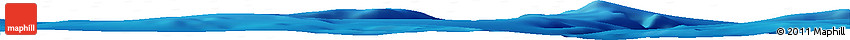 Shaded Relief Horizon Map of the Area around 26° 30' 51" S, 61° 16' 29" E