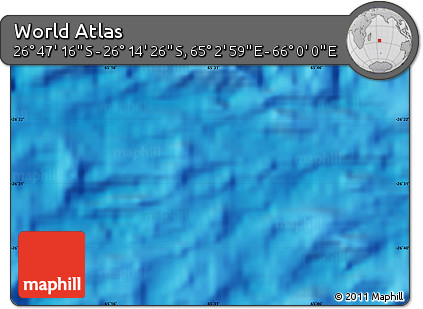 Physical Map of the Area around 26° 30' 51" S, 65° 31' 30" E