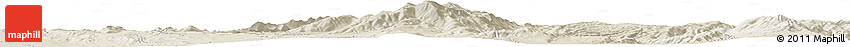Shaded Relief Horizon Map of the Area around 26° 30' 51" S, 67° 4' 29" W