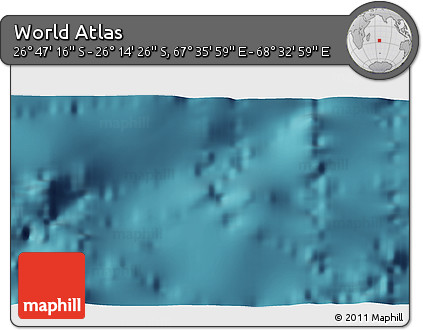 Satellite 3D Map of the Area around 26° 30' 51" S, 68° 4' 29" E