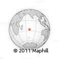 Outline Map of the Area around 26° 30' 51" S, 70° 37' 30" E, rectangular outline