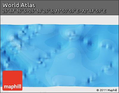 Political 3D Map of the Area around 26° 30' 51" S, 72° 19' 29" E