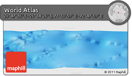 Physical Panoramic Map of the Area around 26° 30' 51" S, 72° 19' 29" E