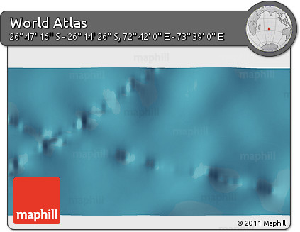 Satellite 3D Map of the Area around 26° 30' 51" S, 73° 10' 30" E