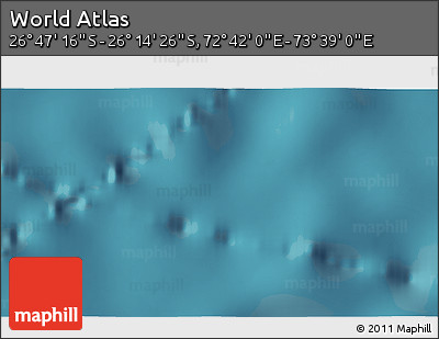 Satellite 3D Map of the Area around 26° 30' 51" S, 73° 10' 30" E