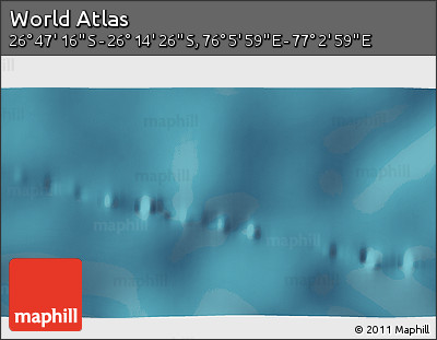 Satellite 3D Map of the Area around 26° 30' 51" S, 76° 34' 29" E