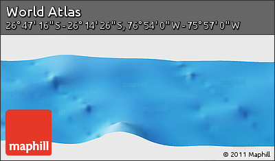 Physical Panoramic Map of the Area around 26° 30' 51" S, 76° 25' 30" W