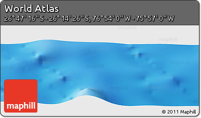 Physical Panoramic Map of the Area around 26° 30' 51" S, 76° 25' 30" W