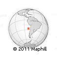 Outline Map of the Area around 26° 30' 51" S, 77° 16' 30" W, rectangular outline