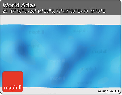 Physical 3D Map of the Area around 26° 30' 51" S, 78° 16' 30" E