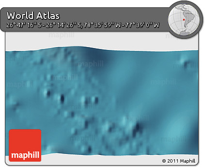 Satellite 3D Map of the Area around 26° 30' 51" S, 78° 7' 30" W