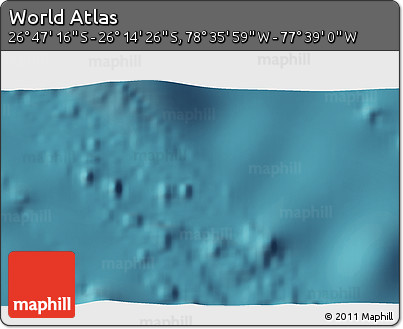 Satellite 3D Map of the Area around 26° 30' 51" S, 78° 7' 30" W