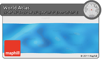 Physical Panoramic Map of the Area around 26° 30' 51" S, 79° 7' 30" E
