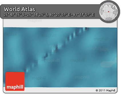Satellite 3D Map of the Area around 26° 30' 51" S, 80° 49' 29" E