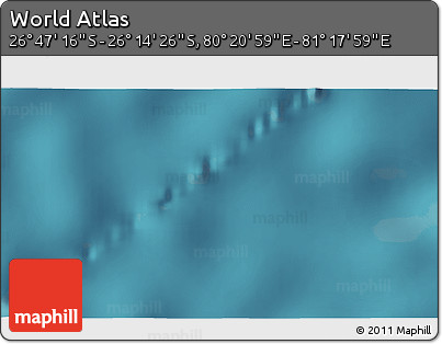 Satellite 3D Map of the Area around 26° 30' 51" S, 80° 49' 29" E