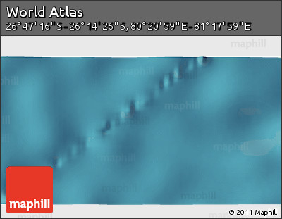 Satellite 3D Map of the Area around 26° 30' 51" S, 80° 49' 29" E