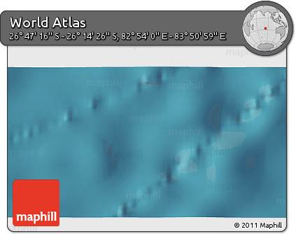 Satellite 3D Map of the Area around 26° 30' 51" S, 83° 22' 30" E