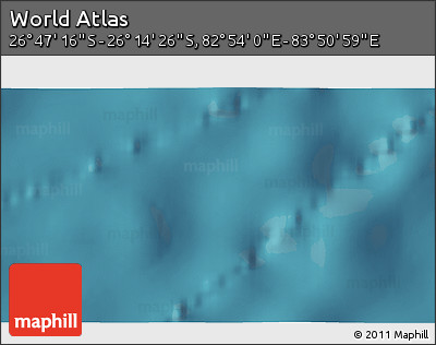 Satellite 3D Map of the Area around 26° 30' 51" S, 83° 22' 30" E