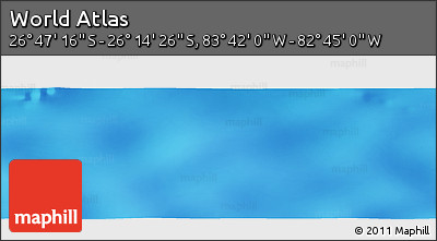 Physical Panoramic Map of the Area around 26° 30' 51" S, 83° 13' 29" W