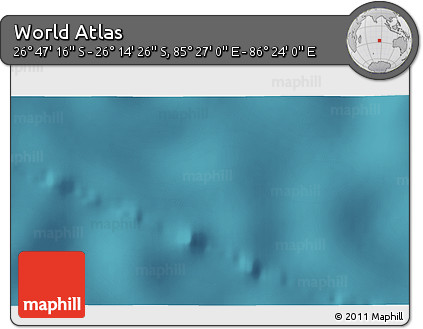 Satellite 3D Map of the Area around 26° 30' 51" S, 85° 55' 30" E