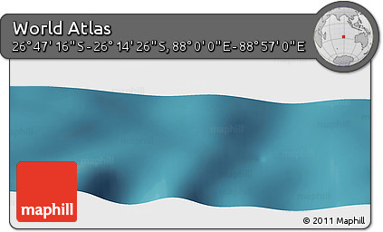 Satellite Panoramic Map of the Area around 26° 30' 51" S, 88° 28' 29" E