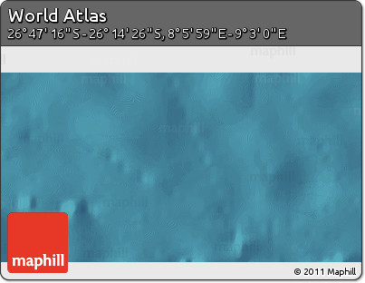 Satellite 3D Map of the Area around 26° 30' 51" S, 8° 34' 29" E