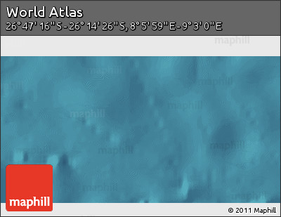 Satellite 3D Map of the Area around 26° 30' 51" S, 8° 34' 29" E