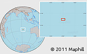 Gray Location Map of the area around 26° 30' 51" S, 93° 34' 29" E