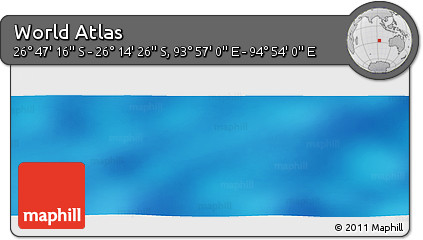 Physical Panoramic Map of the Area around 26° 30' 51" S, 94° 25' 30" E