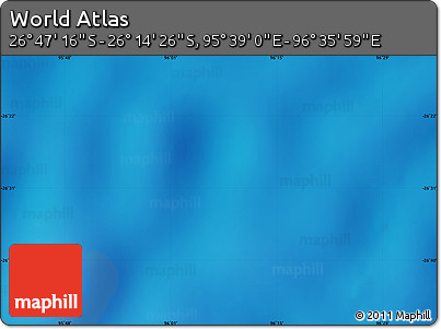 Physical Map of the Area around 26° 30' 51" S, 96° 7' 30" E