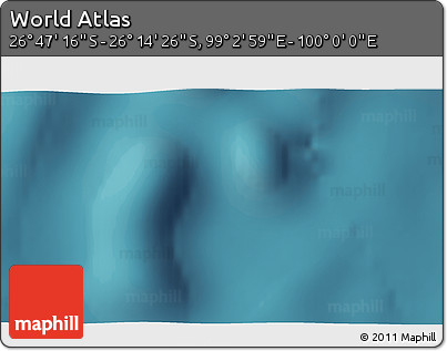 Satellite 3D Map of the Area around 26° 30' 51" S, 99° 31' 30" E