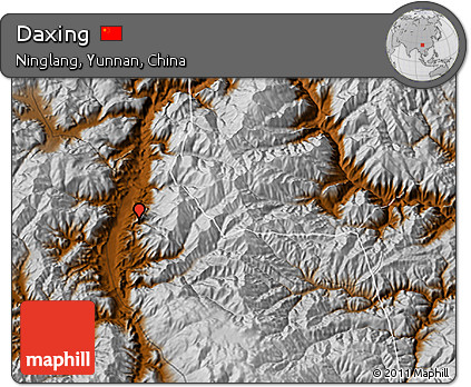 Physical 3D Map of Daxing