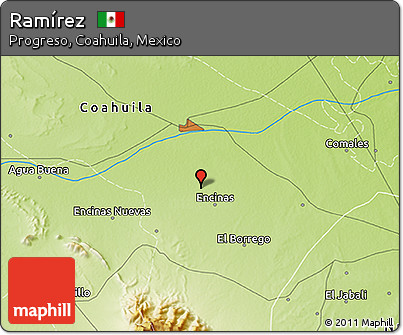 Physical 3D Map of Ramírez