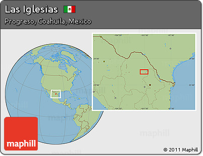 Savanna Style Location Map of Las Iglesias