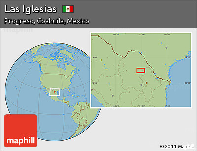 Savanna Style Location Map of Las Iglesias