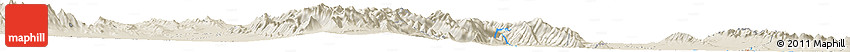 Shaded Relief Horizon Map of the Area around 27° 19' 44" N, 101° 55' 30" W