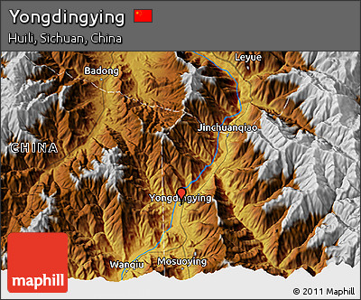 Physical 3D Map of Yongdingying