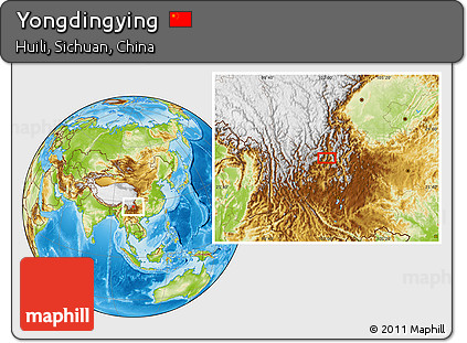 Physical Location Map of Yongdingying