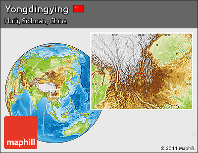 Physical Location Map of Yongdingying