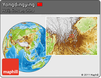 Physical Location Map of Yongdingying