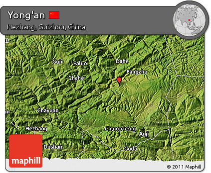 Satellite 3D Map of Yong'an