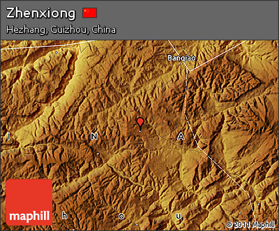 Physical Map of Zhenxiong