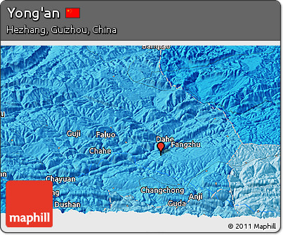 Political Panoramic Map of Yong'an