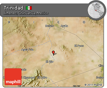 Satellite Map of Trinidad